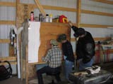 restoration begins 01 - the spray booth