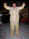 mike in his painting coveralls