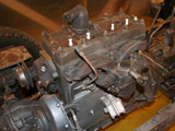 sandblasted engine