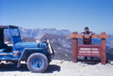 Mike and the Blue Mule on Engineer Pass