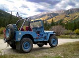 The Blue Mule Enjoying the Fall Colors at Winfield