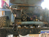 An empty engine compartment