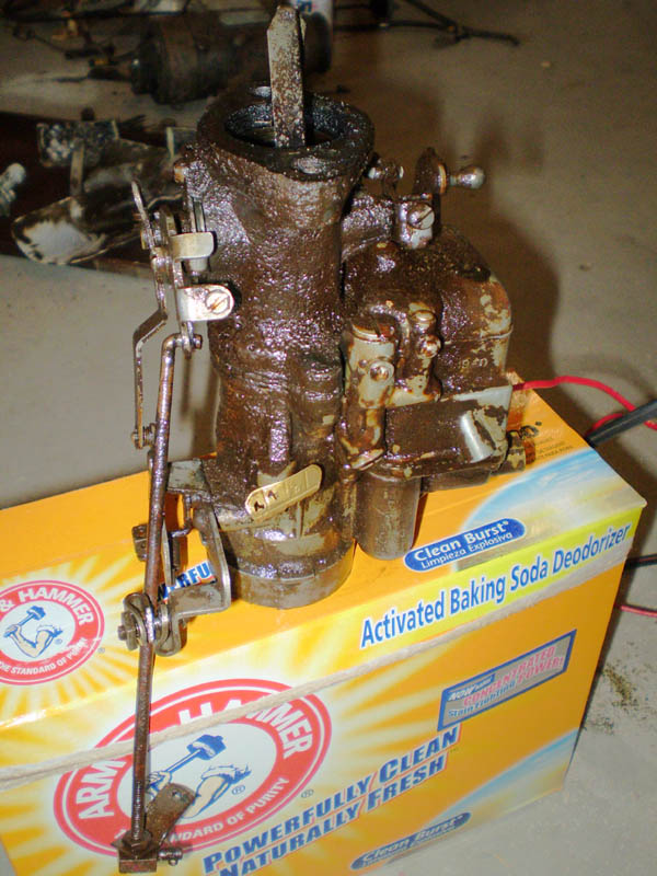 restoration begins 06 - carburetor ready for the electrolysis