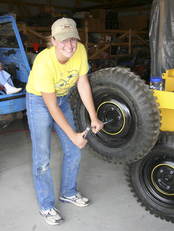 Leah and spare tire