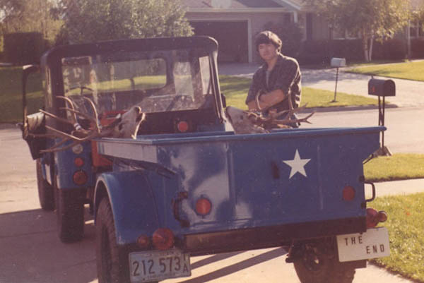 mike with deer after hunting