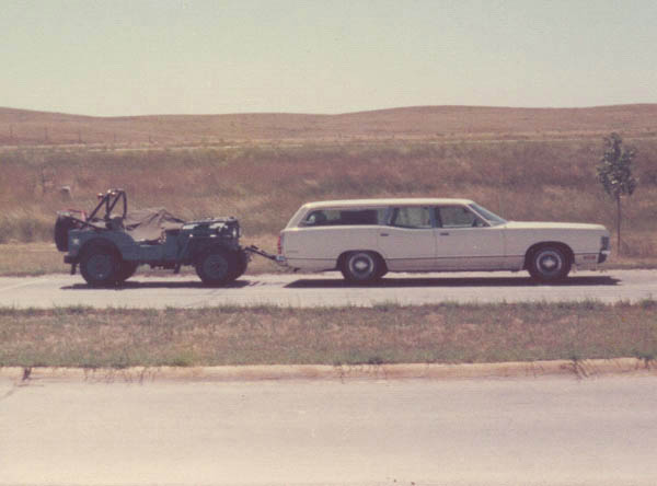 iowa, towing the jeep to colorado