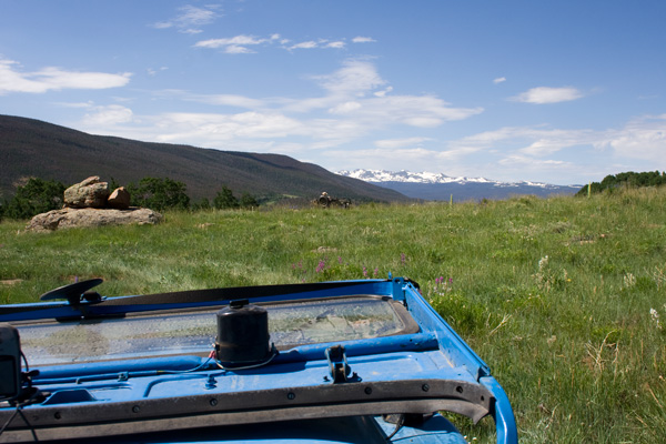 Great view from the Blue Mule of the wilderness